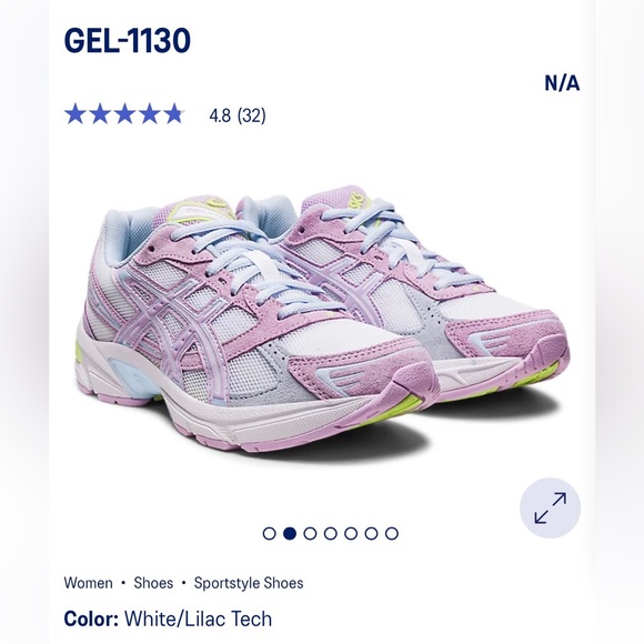 Asics UNISEX Gel 1130 ‘Lilac Tech - Picture 1 of 8